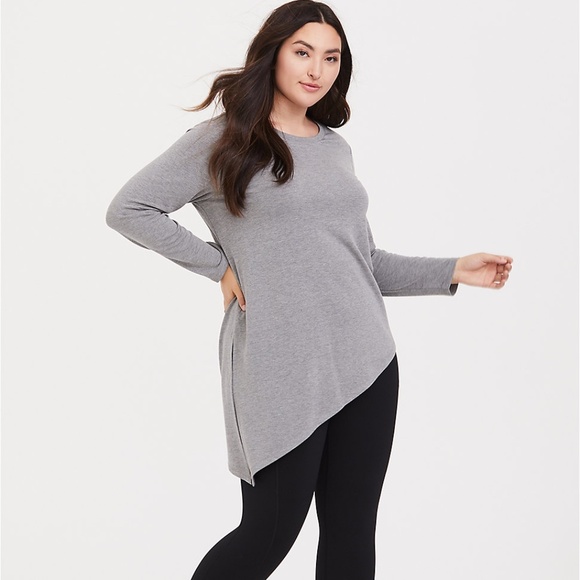 torrid Tops - Torrid Asymmetrical Active Sweatshirt Size 1X
